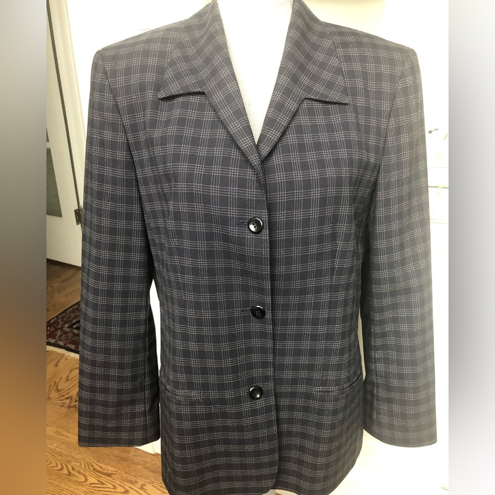 Women’s Navy Wool Blazer, Liz Claiborne size 10